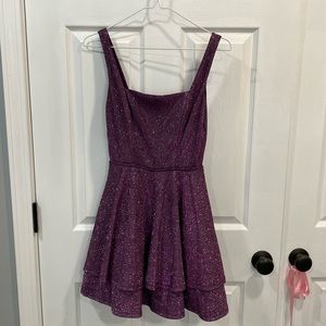 Glittery purple dress